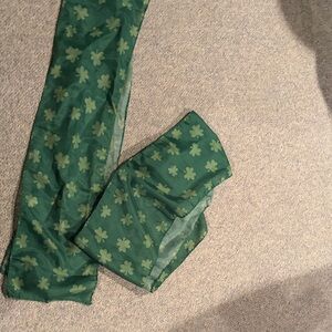 2 Green Clover St Patrick’s Day scarves